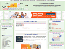 Tablet Screenshot of cartepostalevirtuelle.com